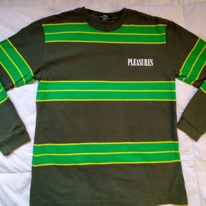 PLEASURES STRIPED LONGSLEEVE